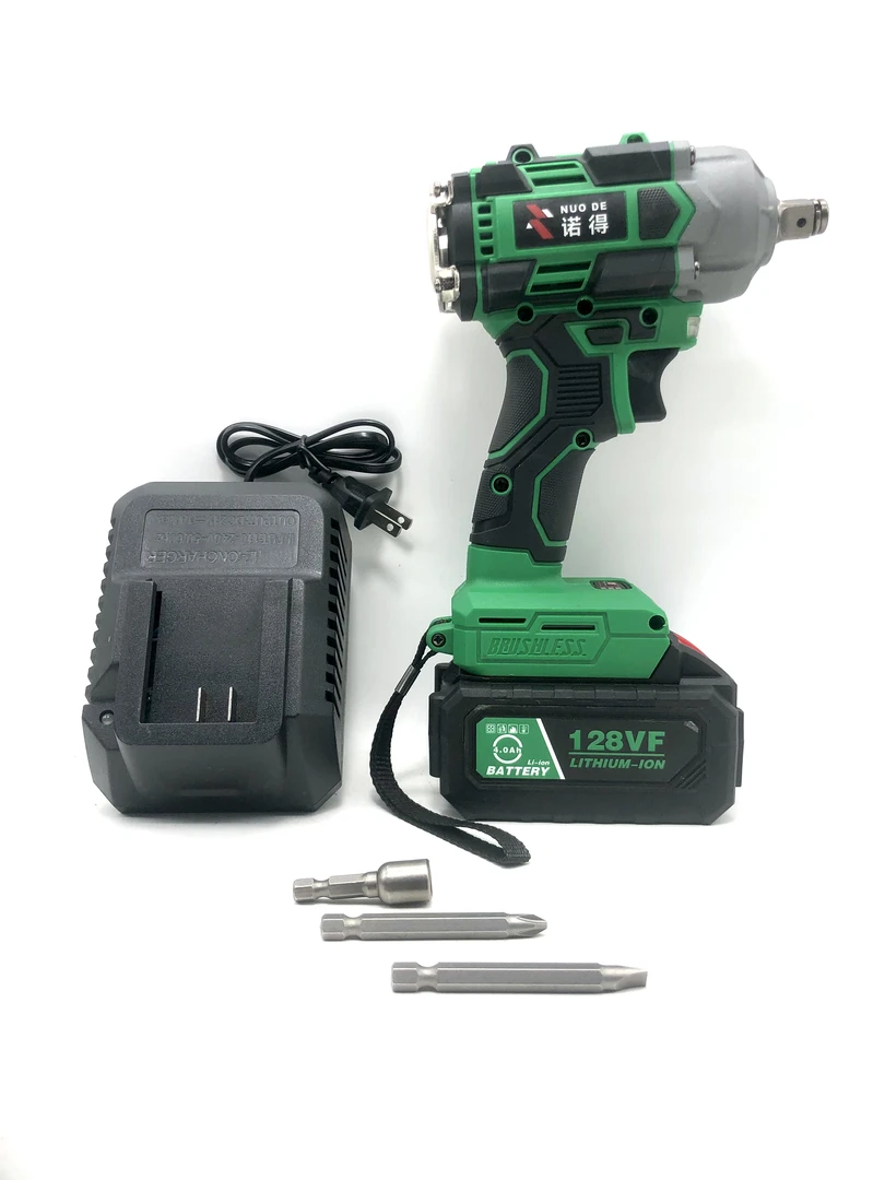 l诺得 850扭 敲击款 纯铜无刷电扳手 （绿色一电）