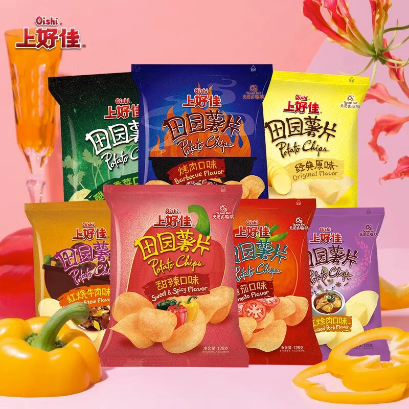 上好佳田园薯片128g系列
