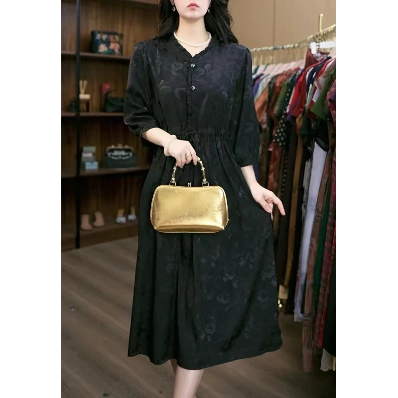 6696-17（黑）新款舒适时尚连衣裙