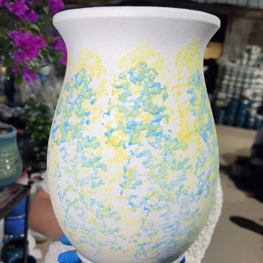 紫砂花盆高31口21