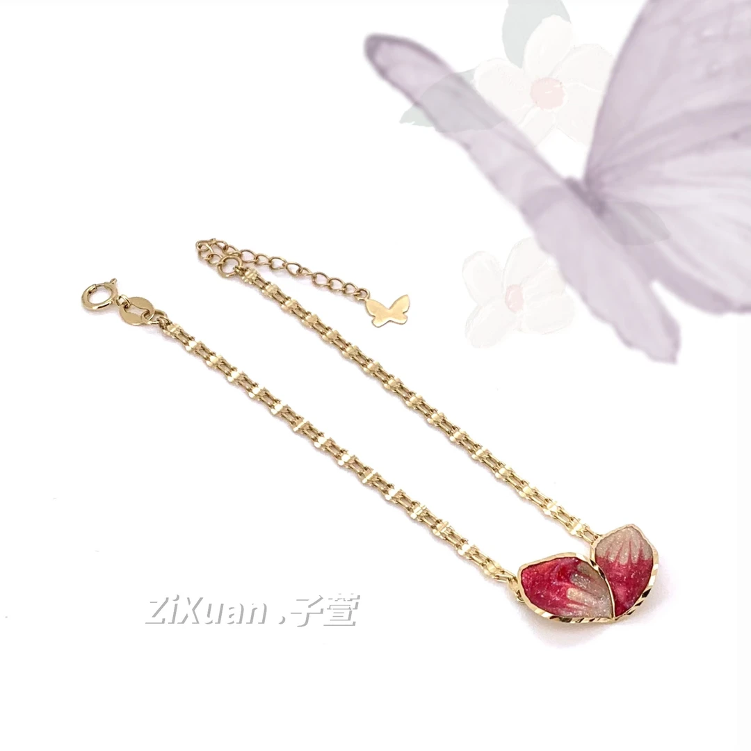 【子萱轻奢】18K金桃之夭夭手链-ZX240024