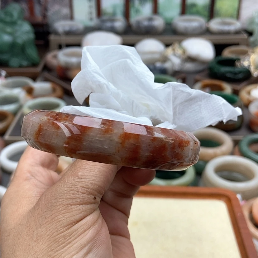 【闪购商品】石英质玉手镯57未镶嵌暴****”