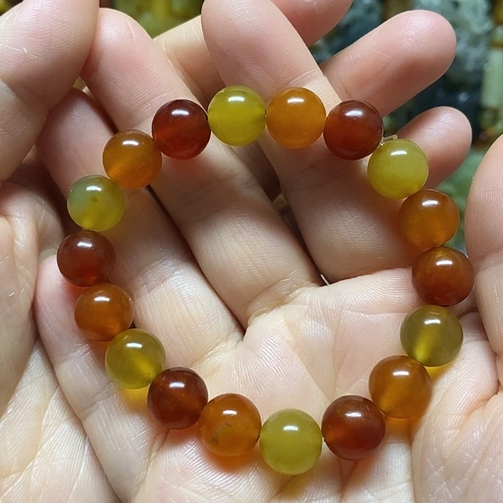 蛇纹石玉未镶嵌手链