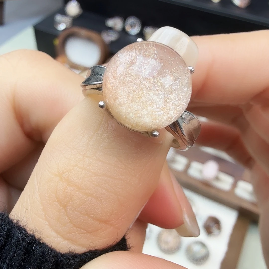 银S925镶嵌水晶戒指