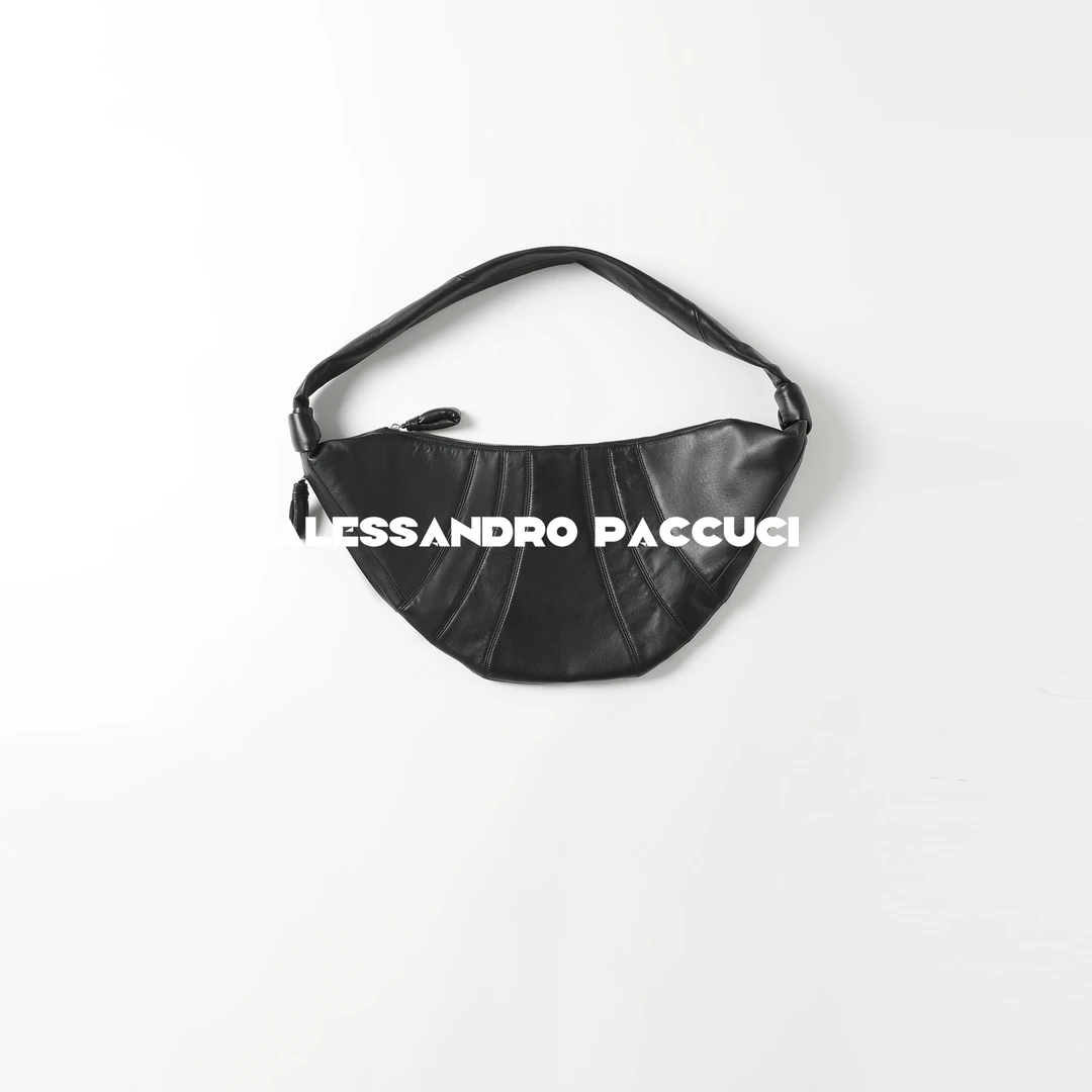 AP洛哥51019BX【大号牛角包】绵羊皮时尚百搭设计感单肩包手提包