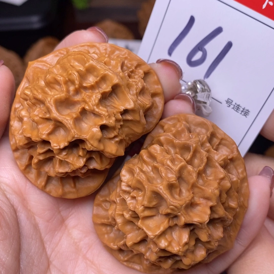 文玩核桃把件161龙鳞纹帝王狮子头5.3