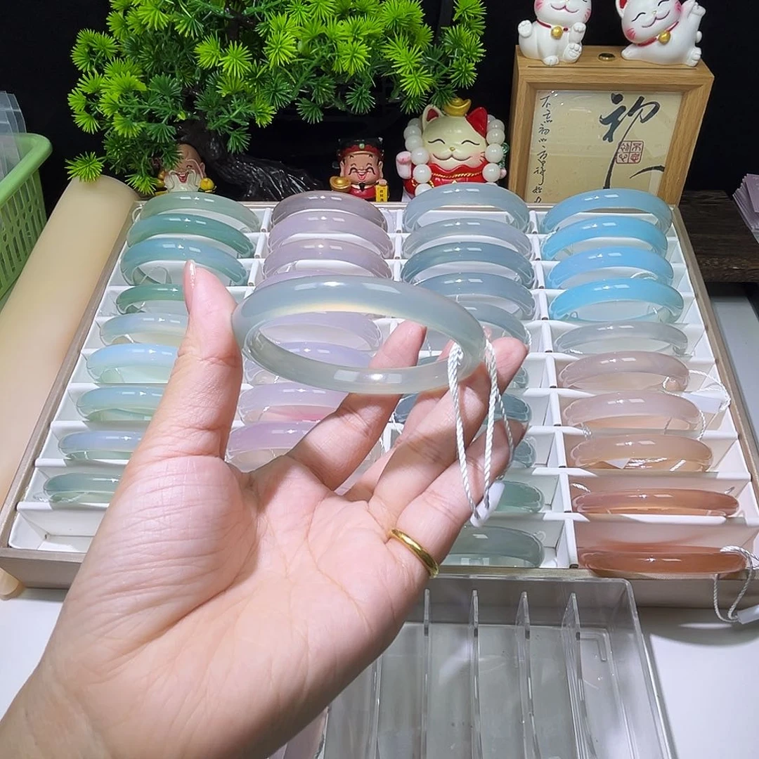 玛瑙/玉髓手镯未镶嵌暖*~