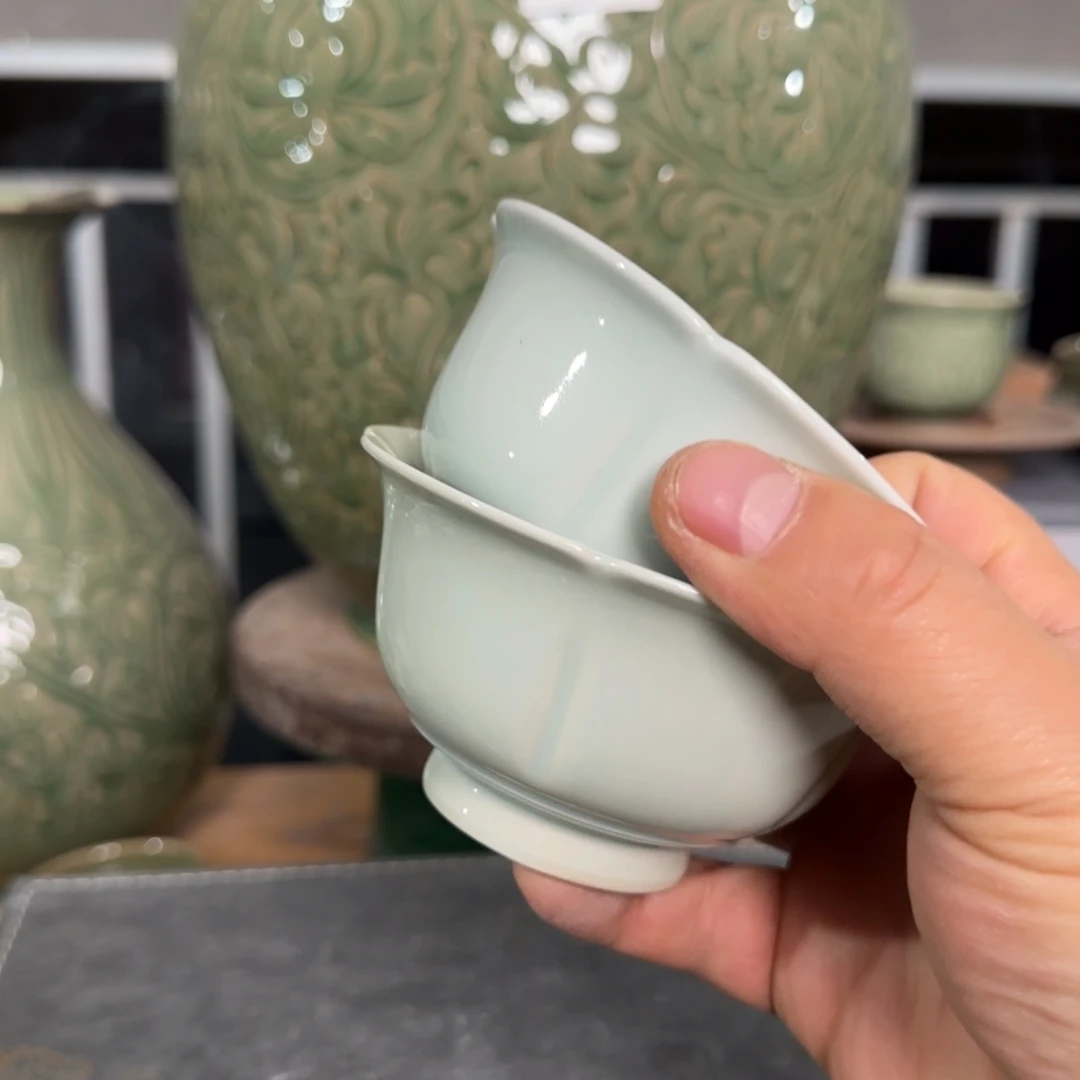 耀州窑主人杯微瑕福利2只