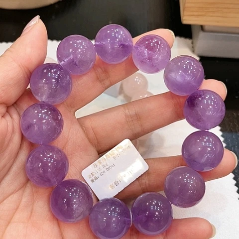 【闪购商品】未镶嵌手链水晶福利-卡18紫水晶手串