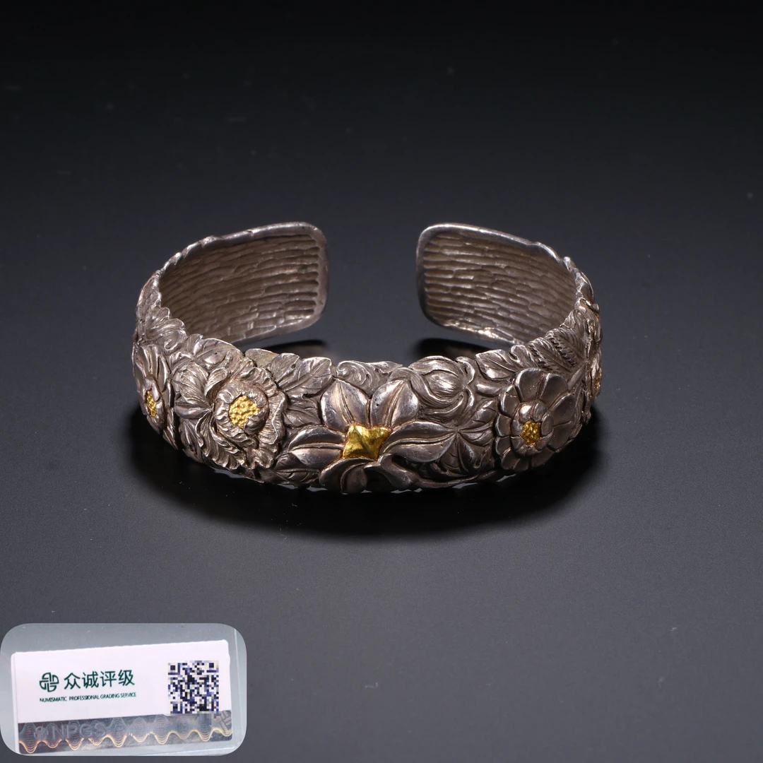 0920042/博古通今/集古藏今/银手镯/老金属器