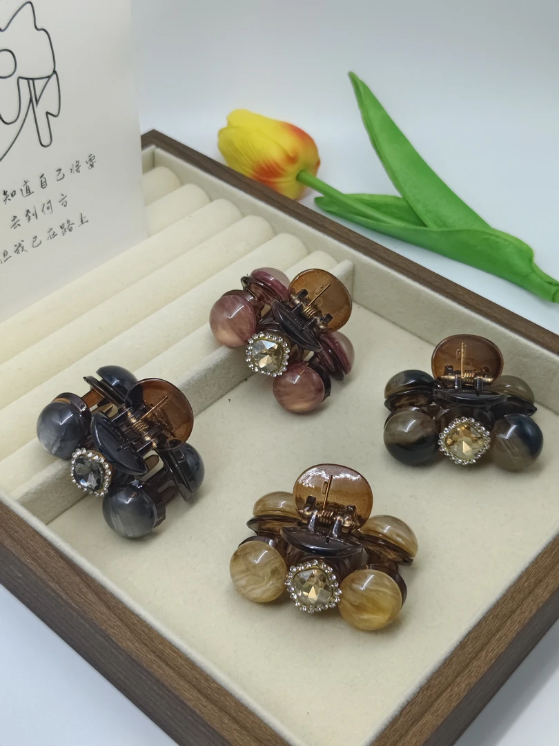 诗泊雅 女刘海夹气质欧美风百搭千金风日韩抓夹头饰发夹彩色