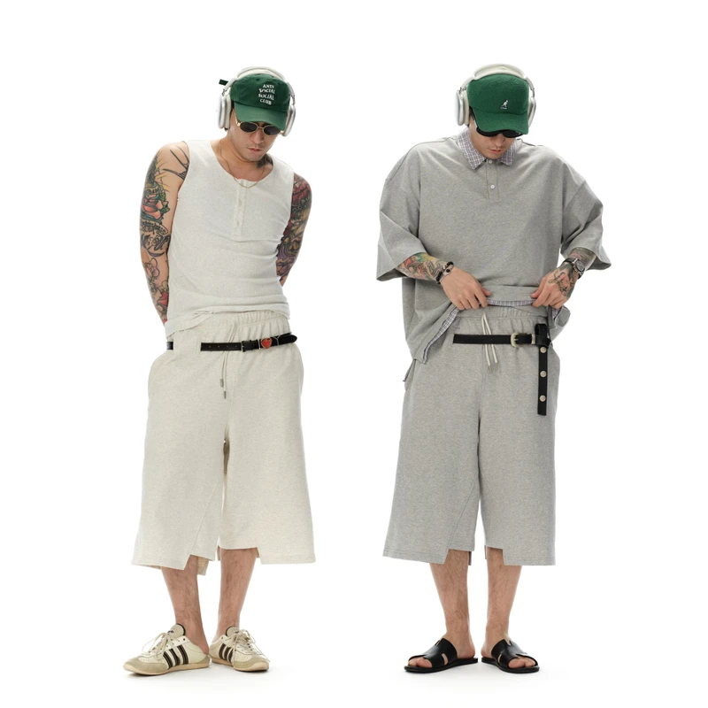 Shizukaumi 25 百慕大廓形解构毛圈料7分中裤