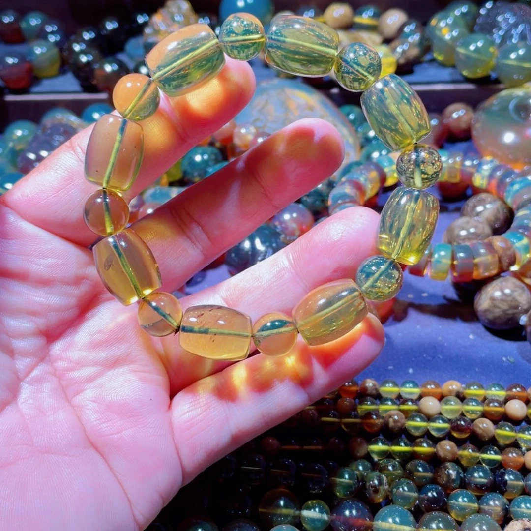 未镶嵌琥珀手链天然