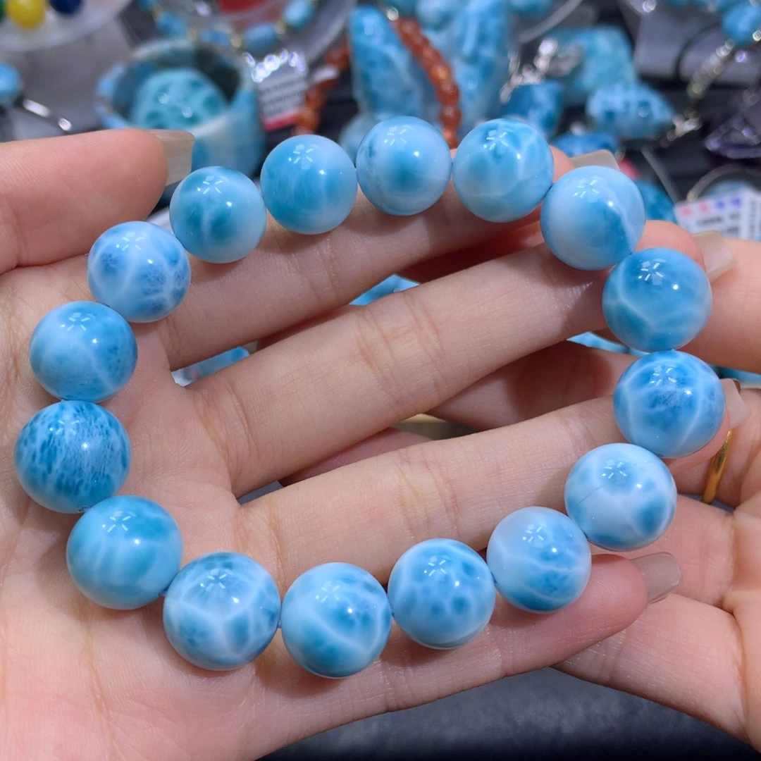 针钠钙石（海纹石）未镶嵌手链