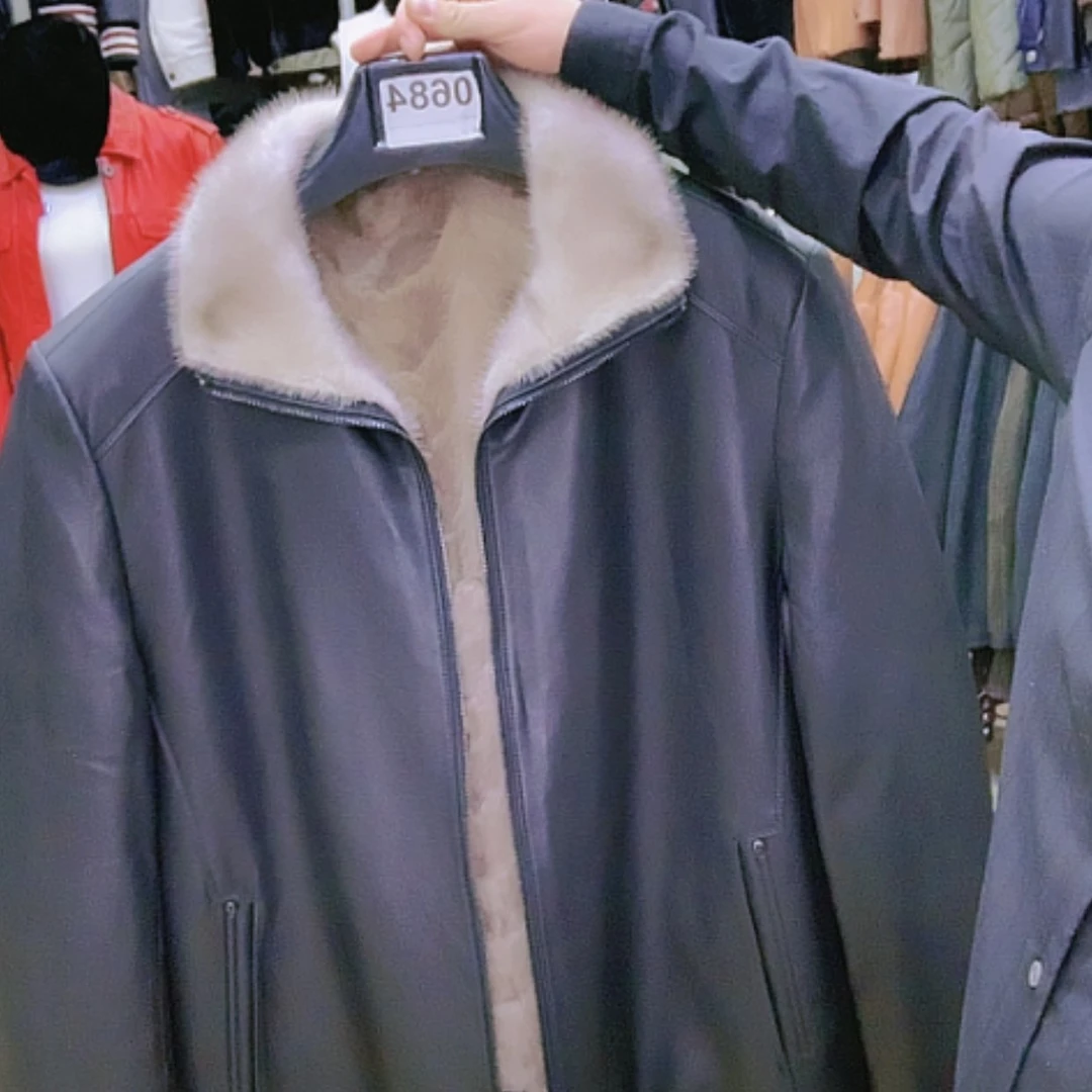 【闪购商品】绵羊皮真皮皮衣外套
