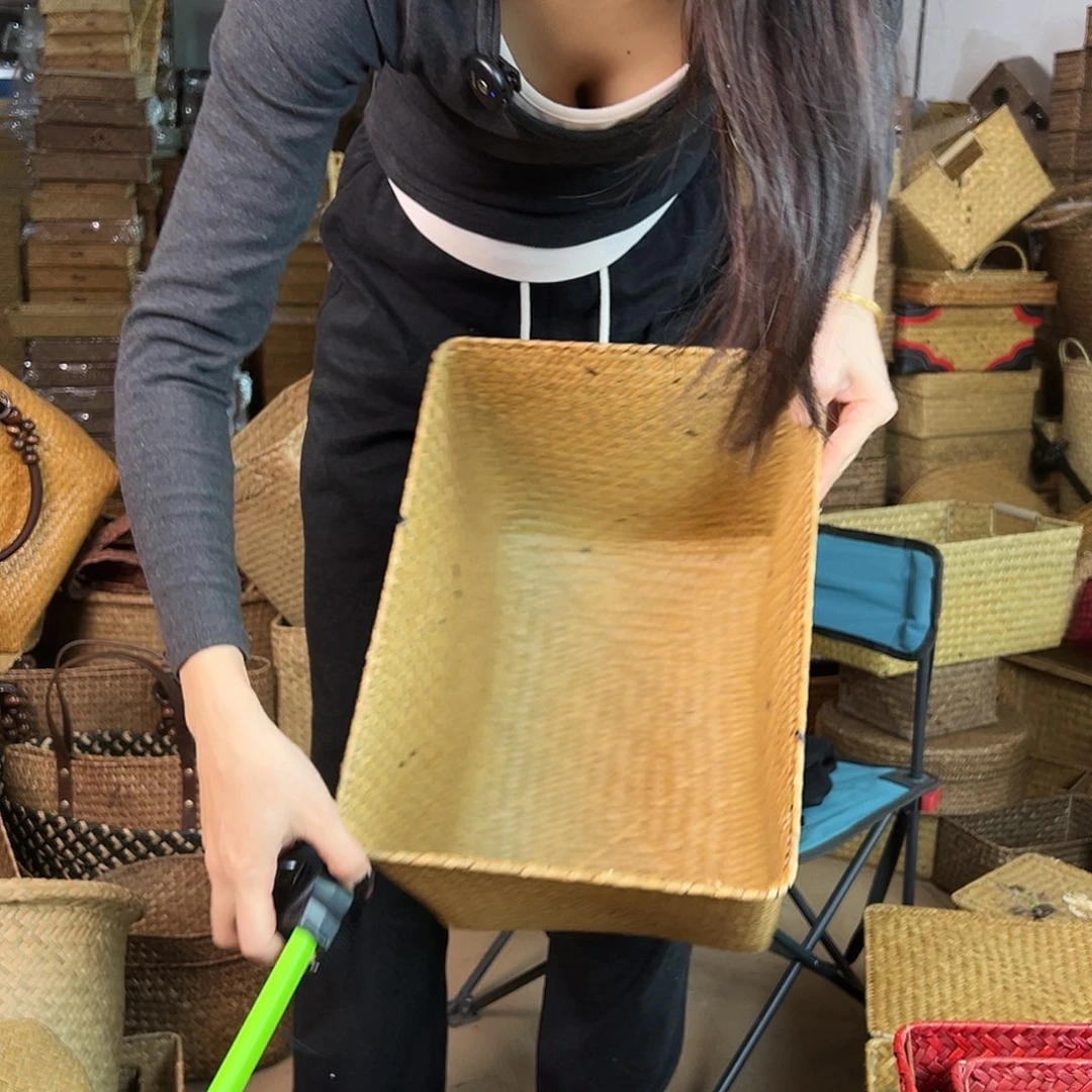 草编包/草编收纳盒微瑕疵