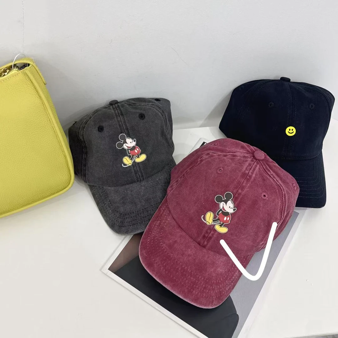 SHIJIU  【踮脚米奇】做旧水洗鸭舌帽（四季款）