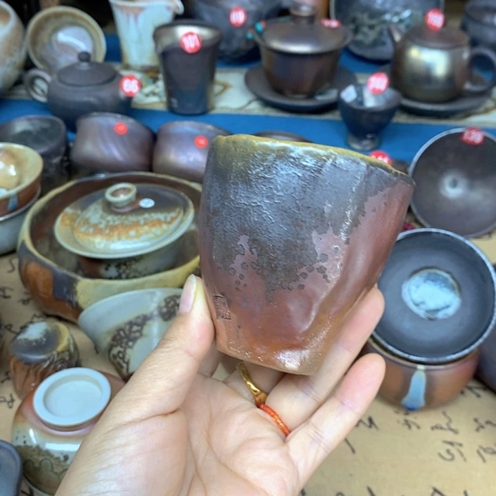杯子全手工纯柴烧裸烧茶器