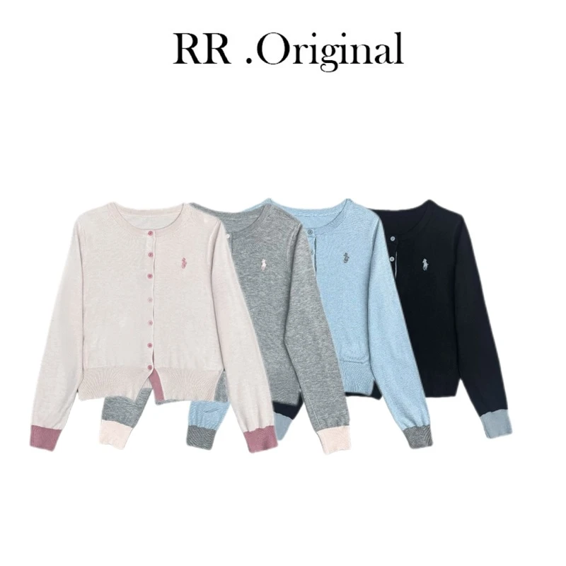 【刘倩楠同款】8156#英氏劳伦刺绣弹力针织衫