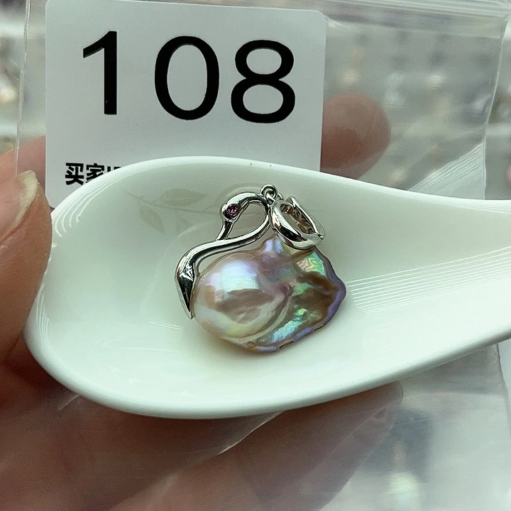 淡水珍珠颈饰银S925镶嵌