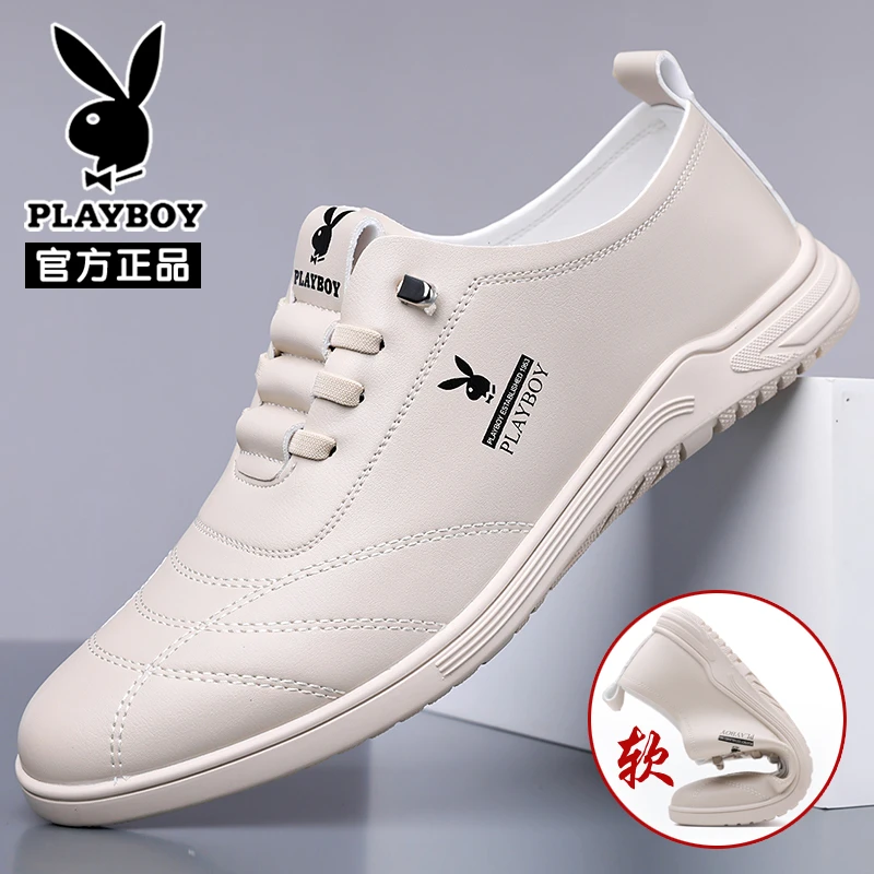 PLAYBOY/花花公子男鞋秋冬款百搭鞋子男款一脚蹬男士休闲开车鞋