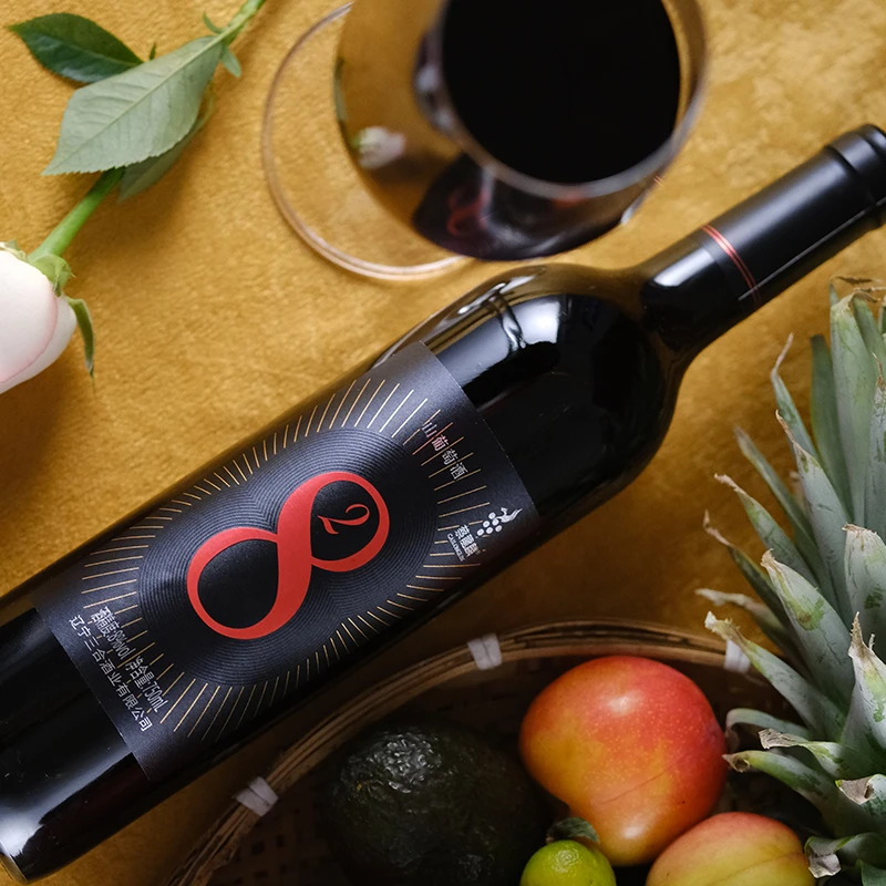 蔡龍麟28山葡萄酒半甜型野生山红葡萄酒 日常餐酒商务原汁 单瓶装