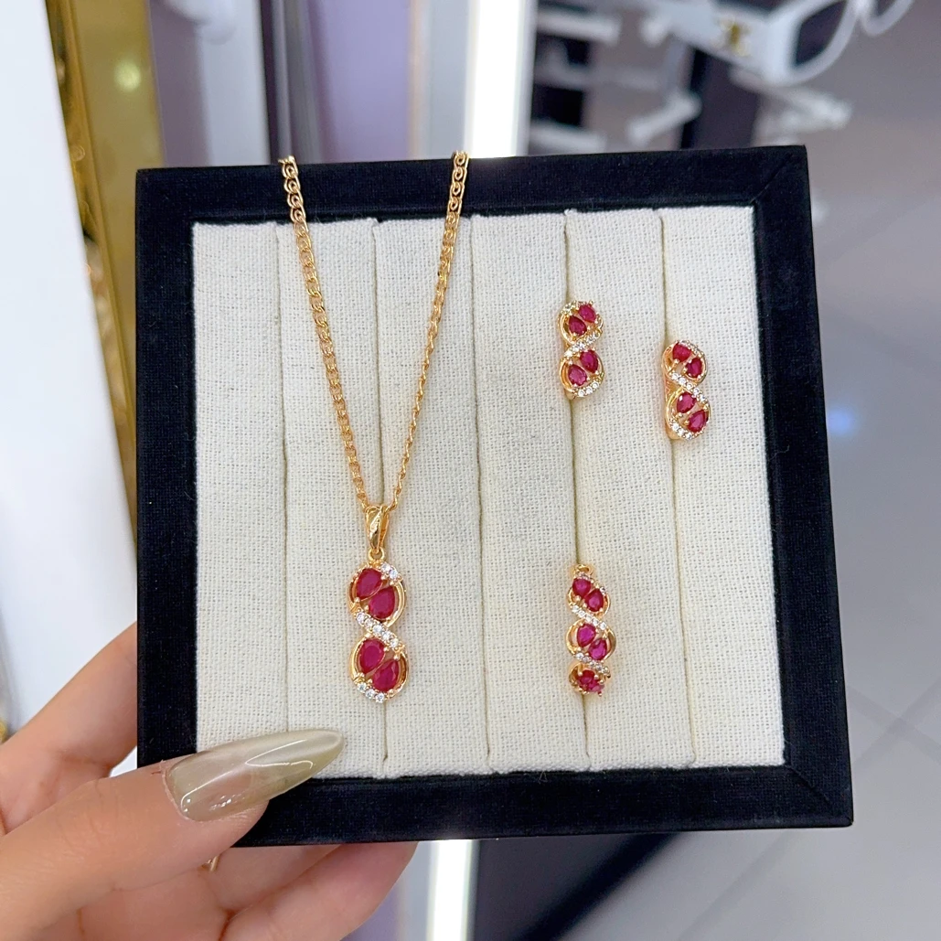 钛钢项链 585俄罗斯红金色款306