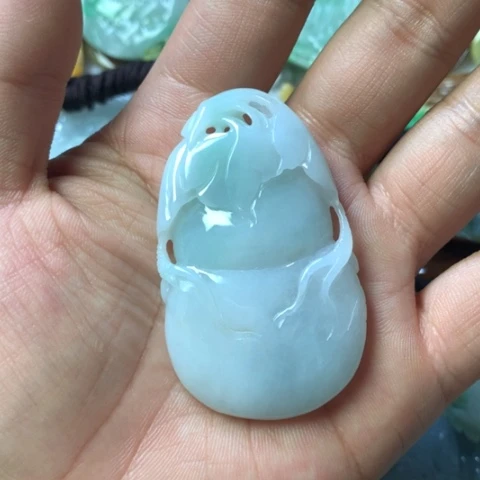 翡翠未镶嵌颈饰天然缅甸翡翠a货