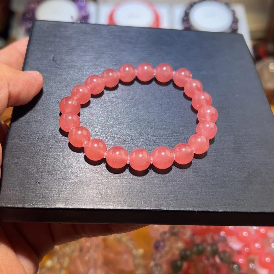 菱锰矿（红纹石）手串未镶嵌l****l手串不退不换