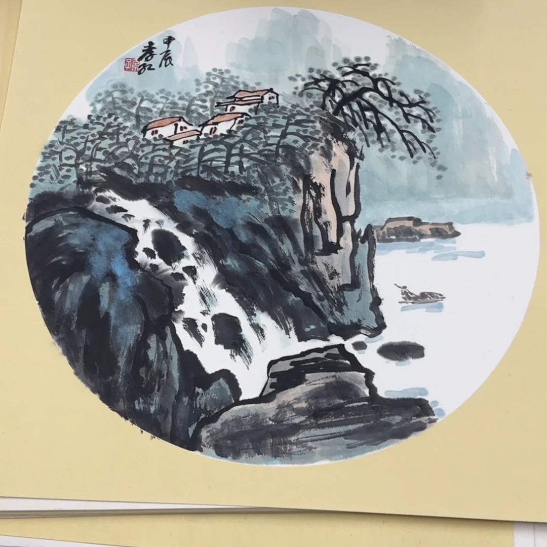 国画38-38卡纸作品艺