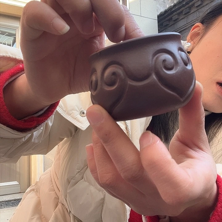 紫砂茶杯婷*原矿紫砂杯^_^