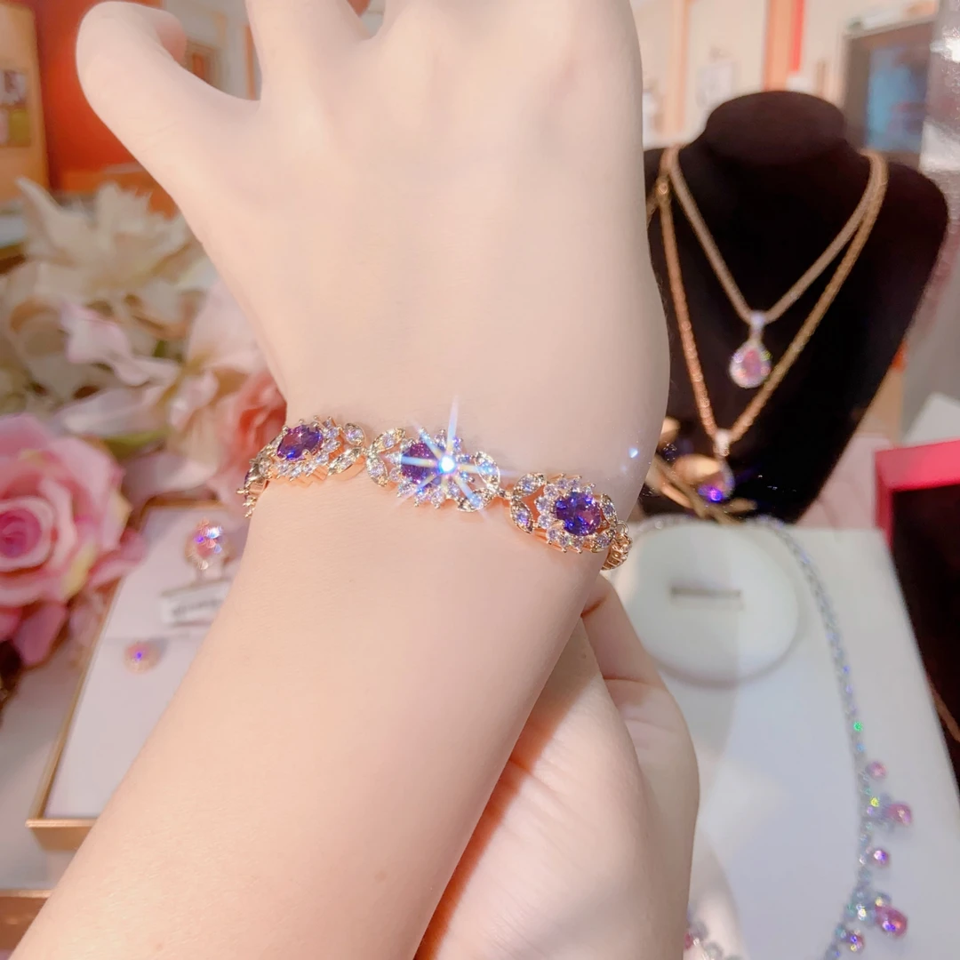 ★花漾年华【九紫手链】麦穗香槟金色优雅气质大气闪耀女神甜美款