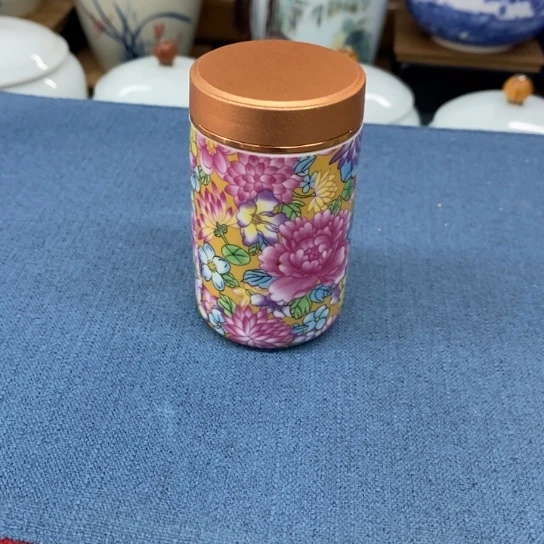 瓷片陶瓷茶叶罐密封罐