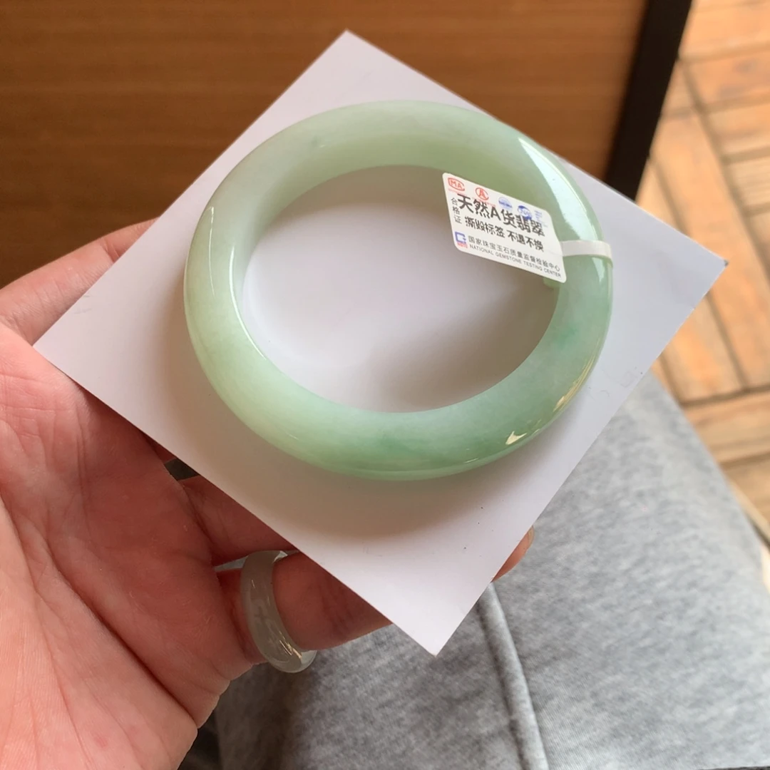 翡翠未镶嵌手镯55号56