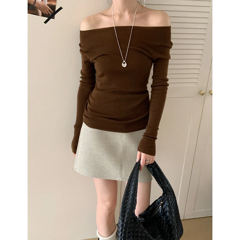 CKOUCCOO/扣蔻｜60支扬子纱｜精纺羊毛圆领长袖针织衫岛精无缝一体