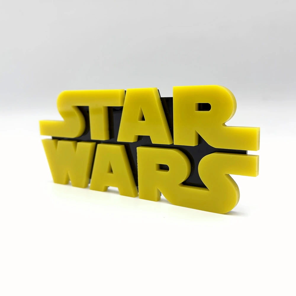 StarWars亚克力星战展示牌贴 加厚立体设计 适用各种匹配的展示盒