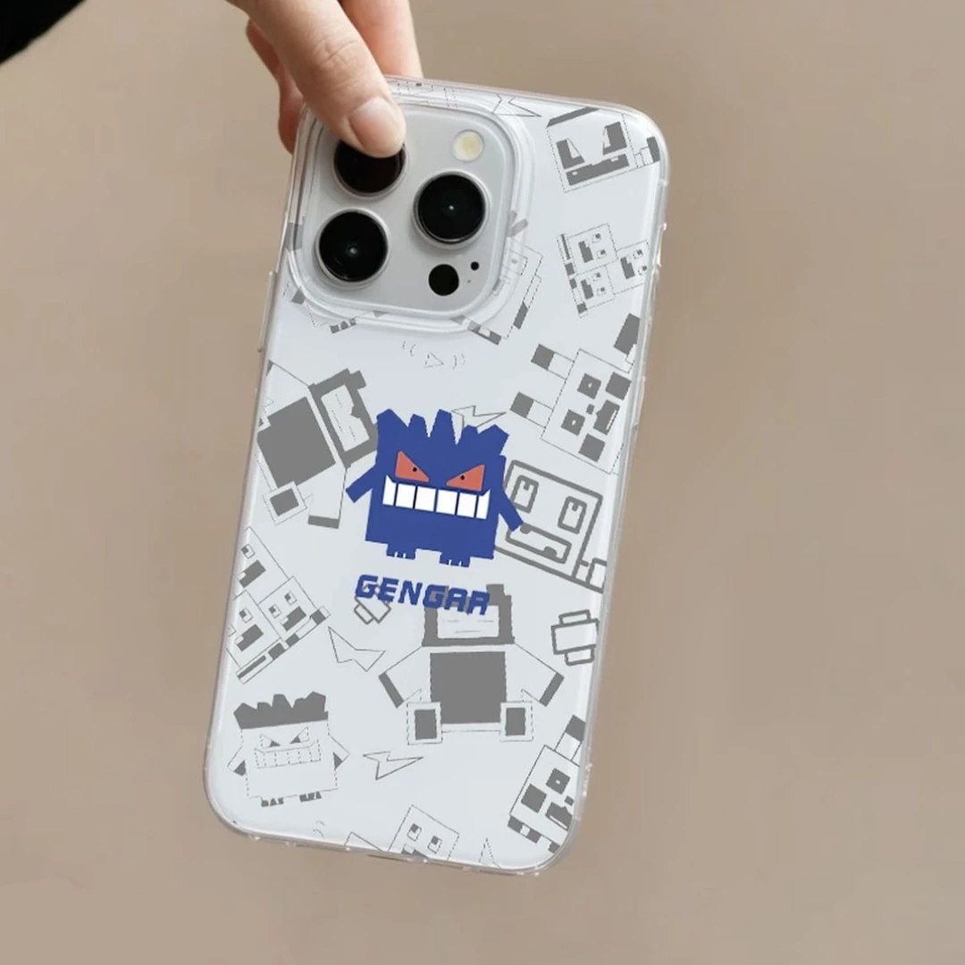 欧克里里像素小耿鬼适用苹果16promax大孔手机壳华为vivo小米oppo