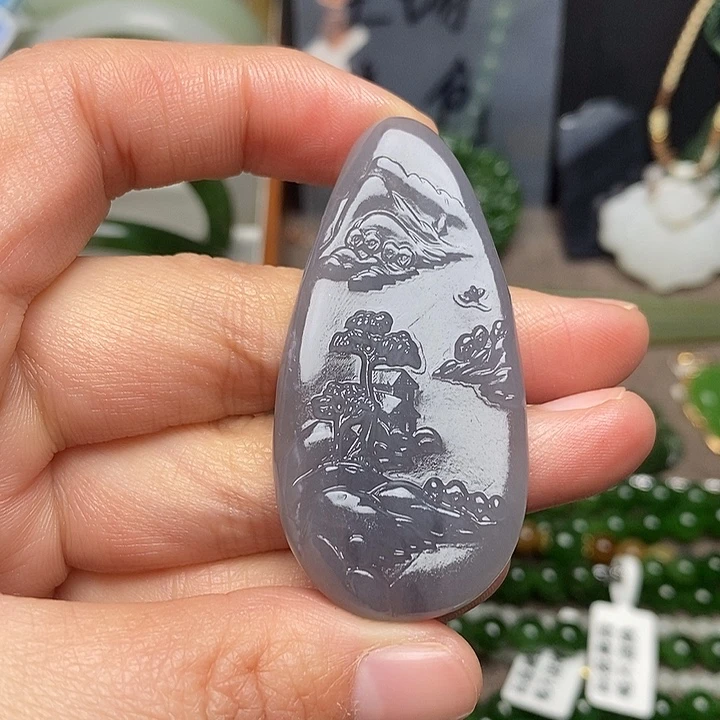 和田玉未镶嵌颈饰