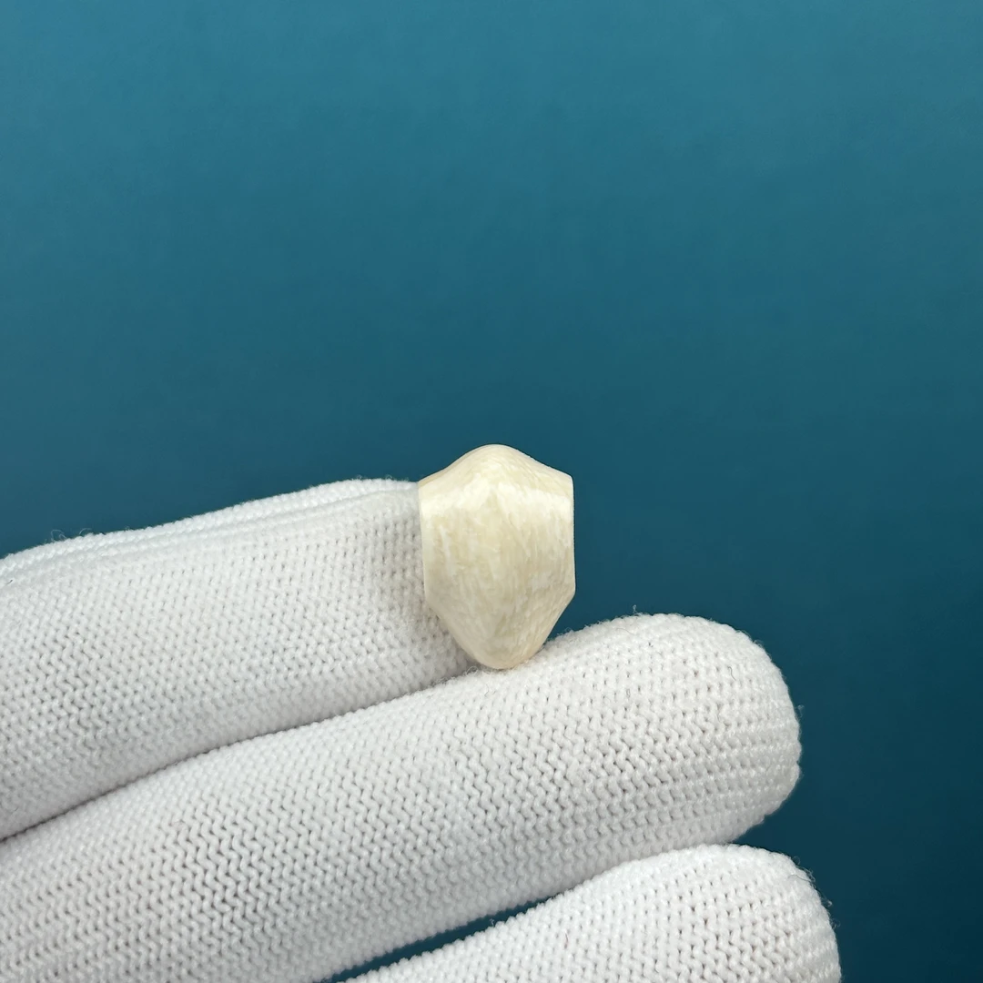 D60-71天然猛犸牙 鲨鱼背三通 12*17mm一物一图假一罚十