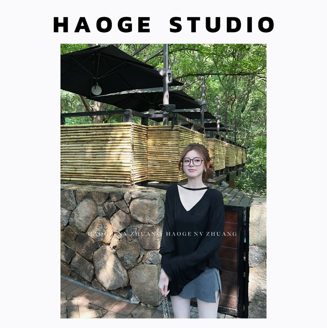 浩哥严选●海南私服T恤预C5TX5055A气质百搭时尚设计感显瘦小众款