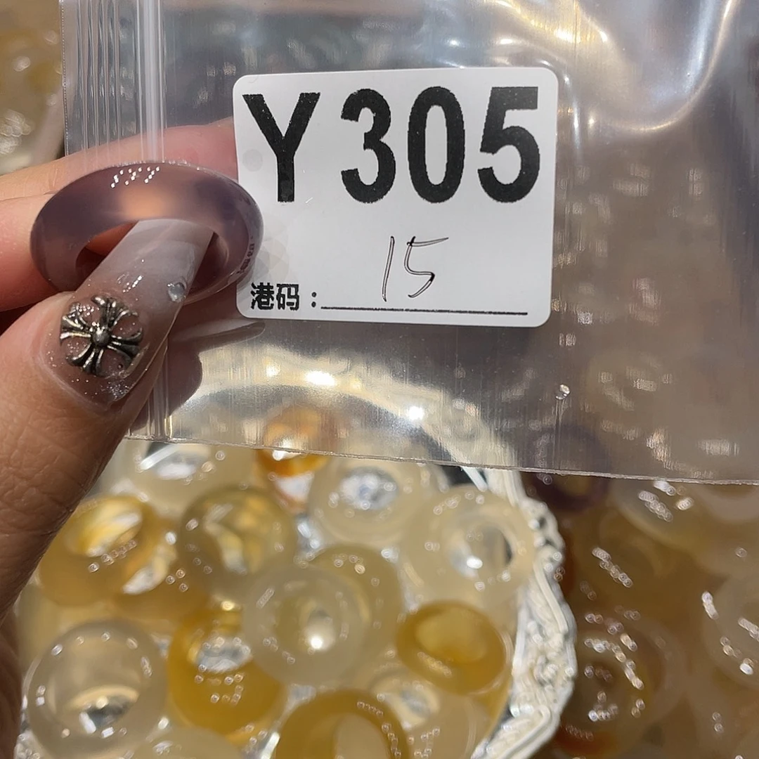 玛瑙/玉髓未镶嵌戒指305