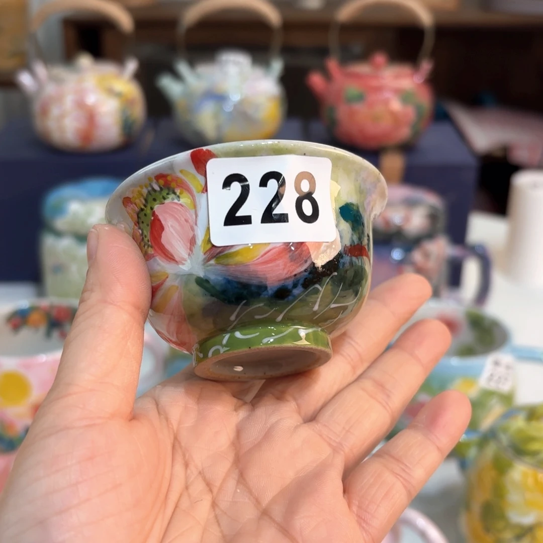 景德镇手绘高温釉下彩陶瓷茶具