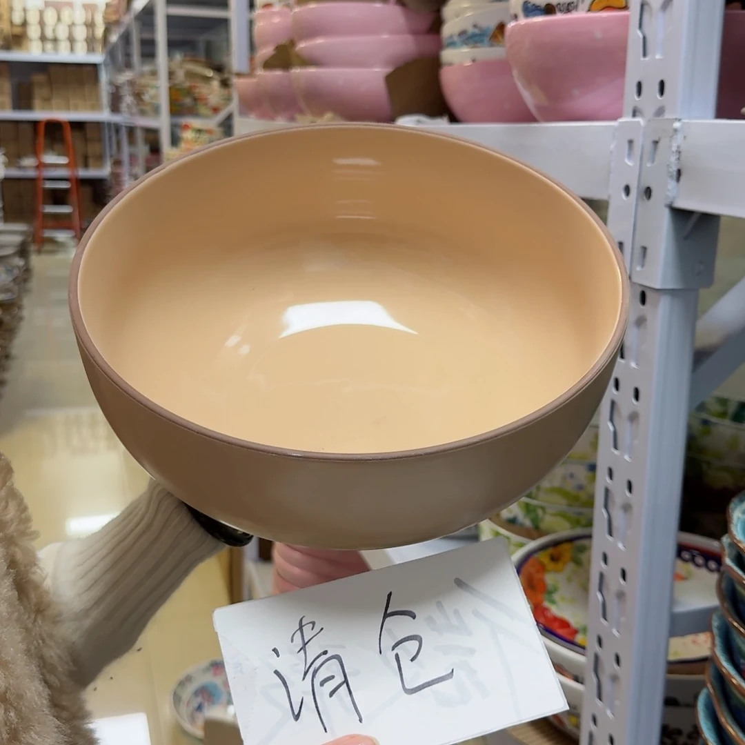 瓷片清仓10英寸和面盆一只