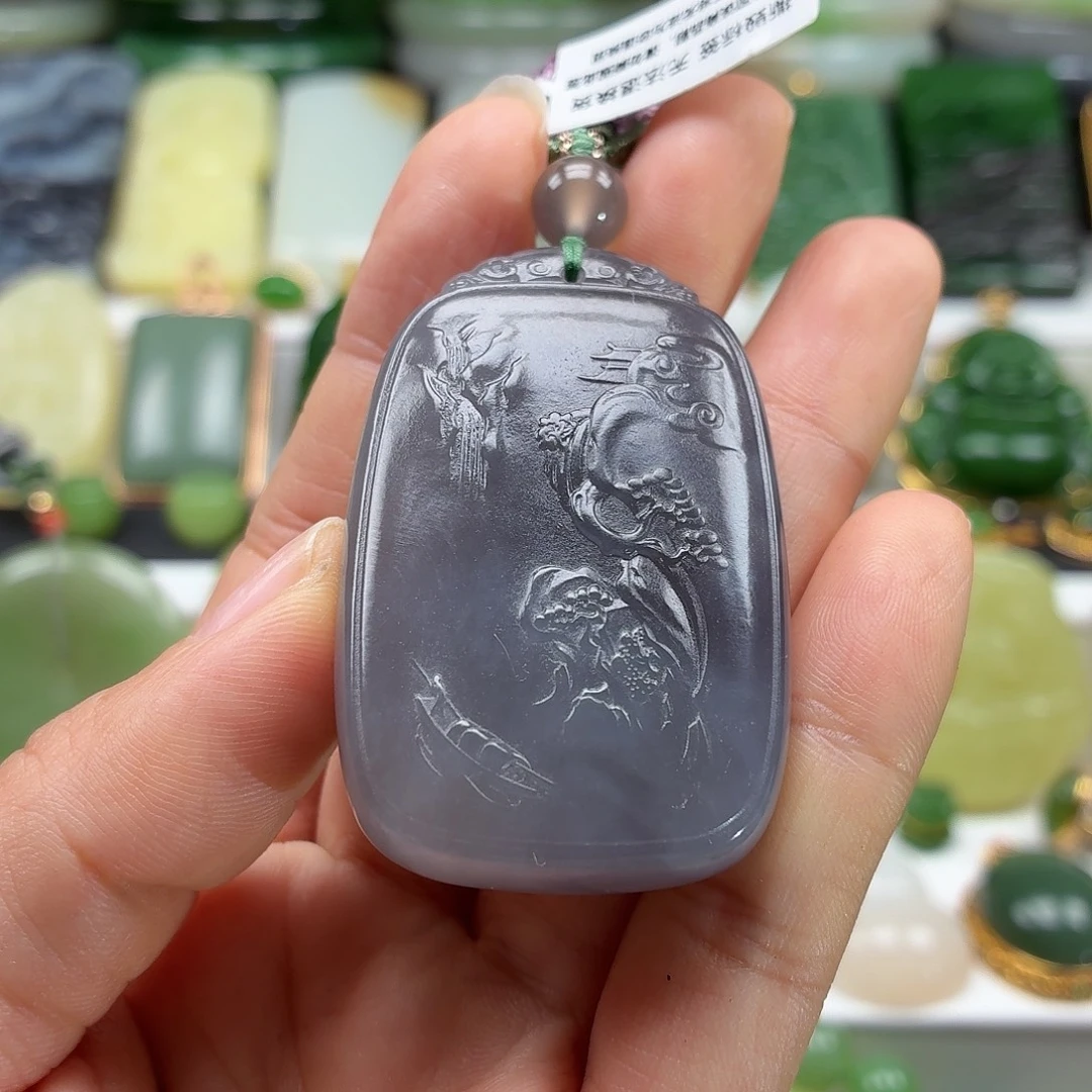 和田玉未镶嵌颈饰