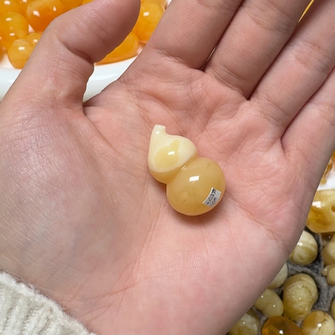 琥珀未镶嵌裸石蜜蜡葫芦