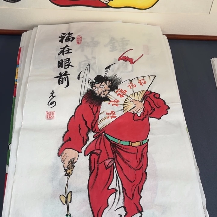 国画禅意画手绘作品四尺四开宣纸
