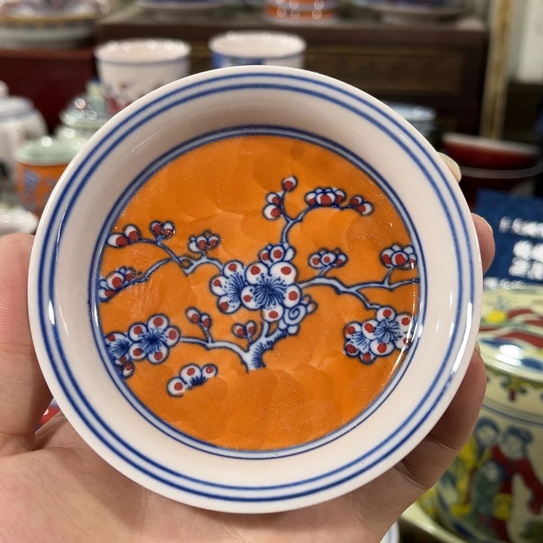 摆件/////直径10厘米。红。