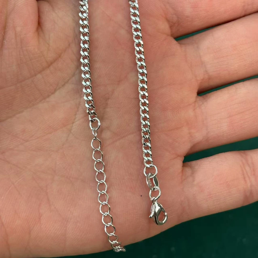 链子925银 古巴手链链气质简约款A72
