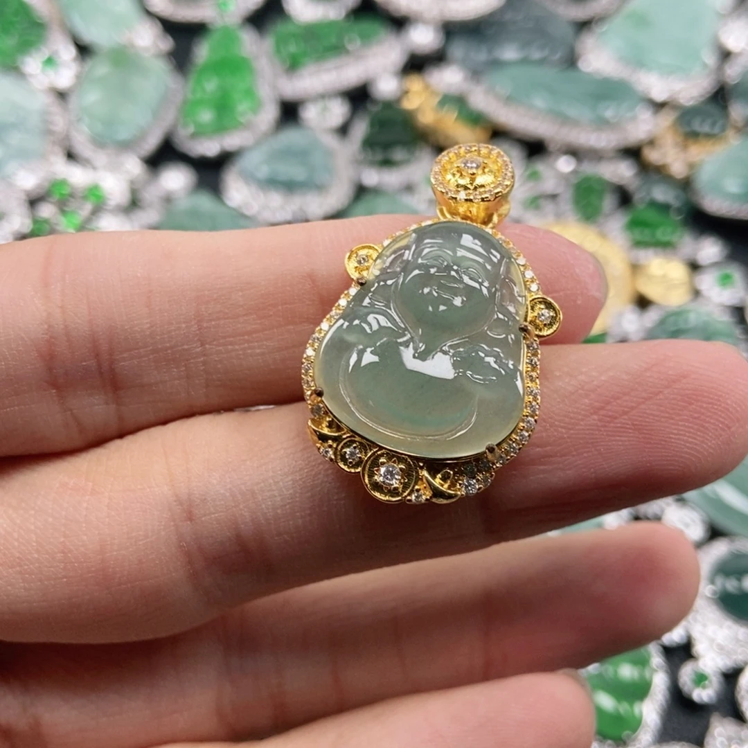 翡翠未镶嵌吊坠(不含链)