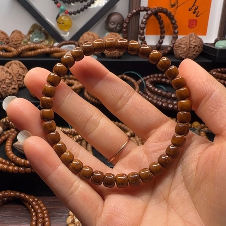 紫金鼠手串6.6*5.5纯肉老型手串